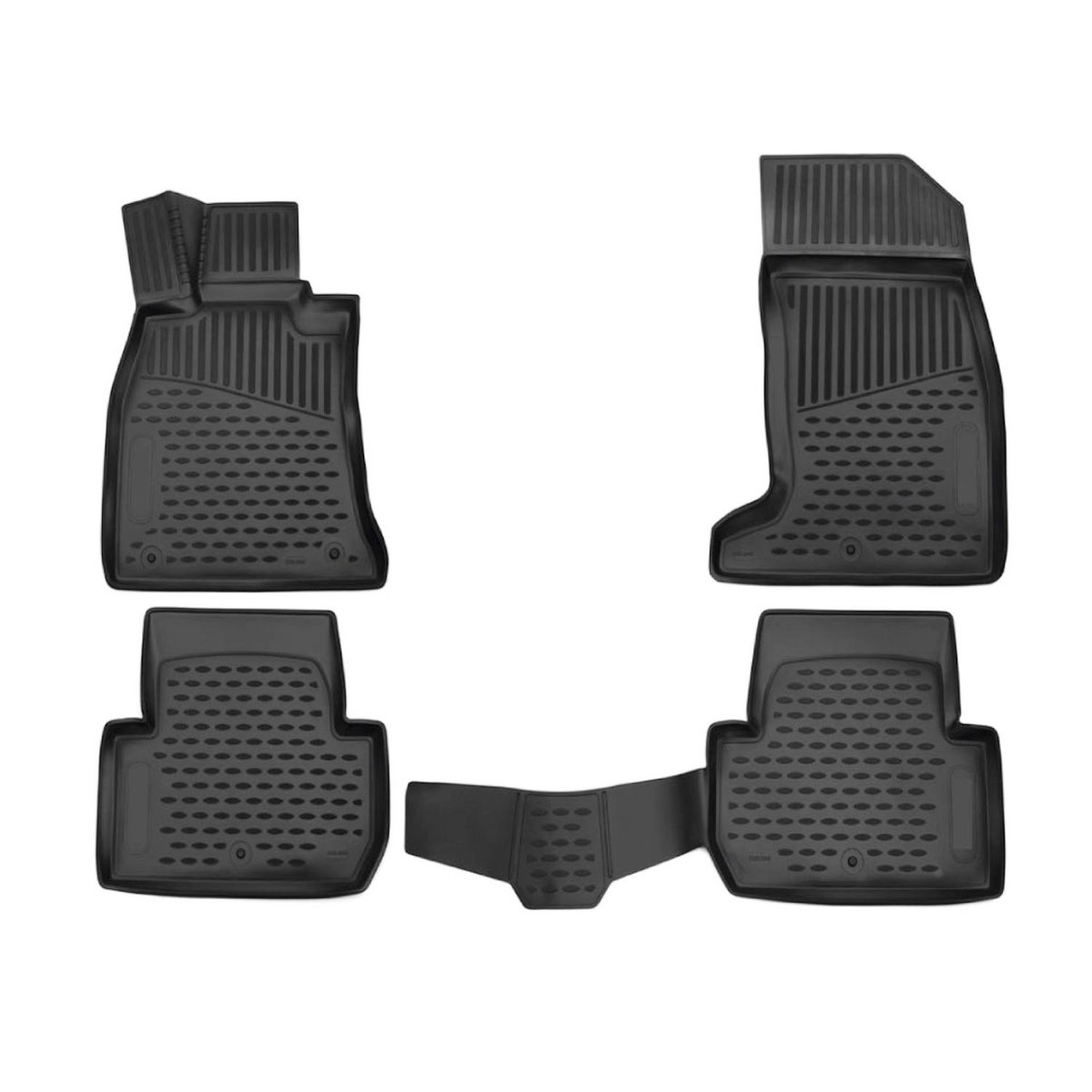 Kia Stinger Floor Mats - Omac - Rubber TPE - Black - 2018-2023